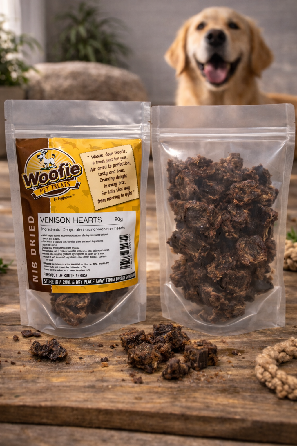 Dog | Treats: Venison Hearts 80g