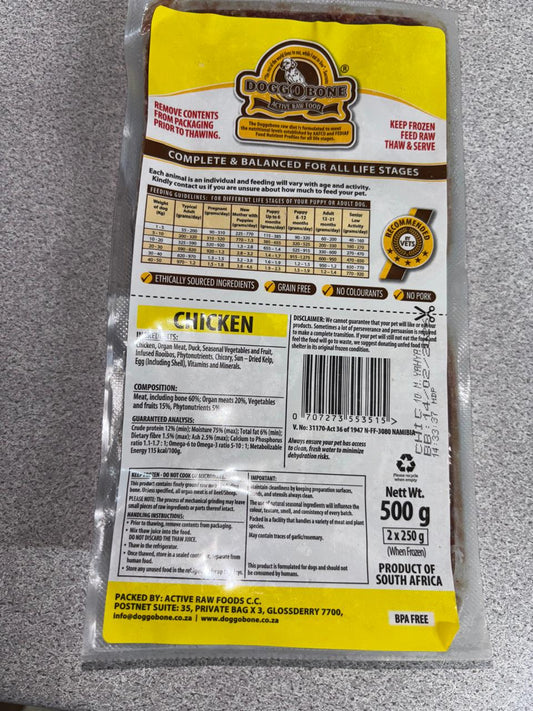 Dog | Chicken Patties 4 x 250g