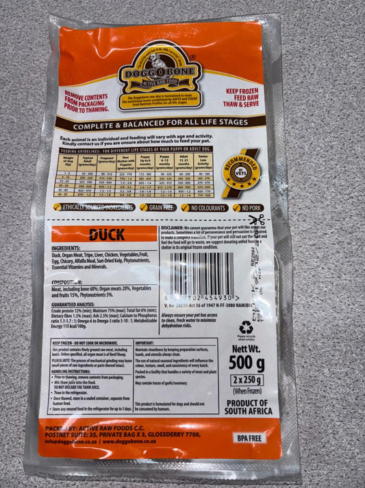 Dog | Duck Patties 4 x 250g