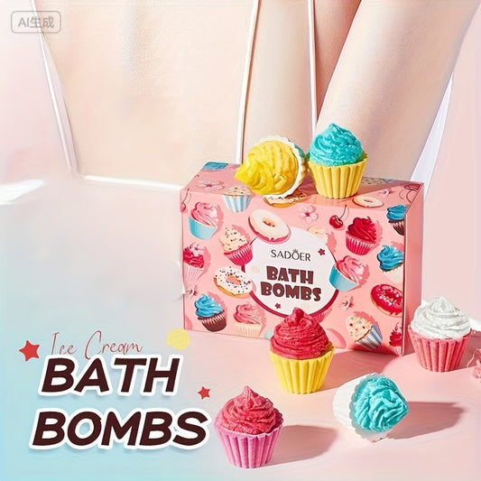 Sadöer Ice Cream Bath Bomb Gift Box (6pcs)