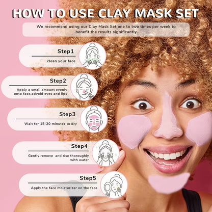 Sakura | Clay Mud Mask Set (10pcs)