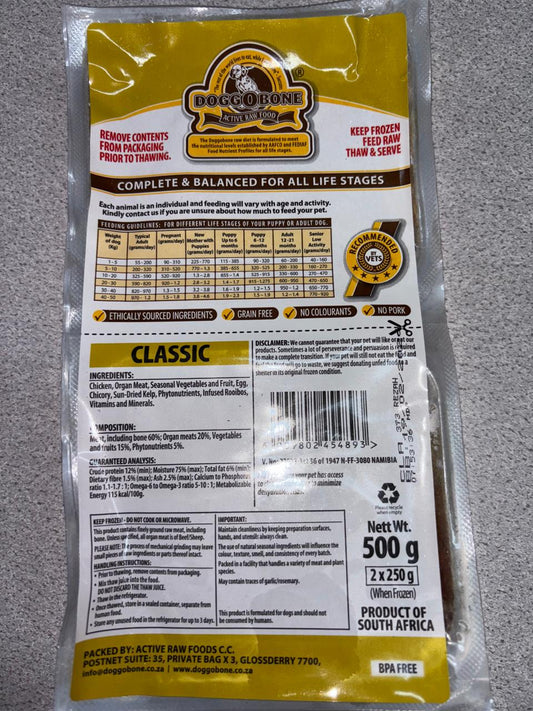 Dog | Classic Patties 4 x 250g